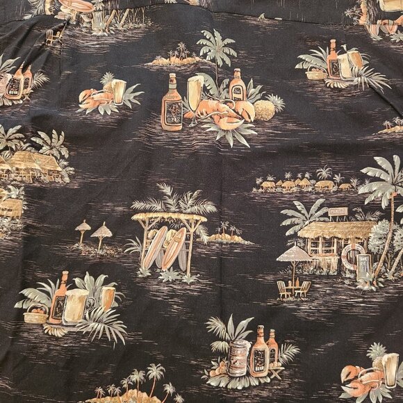 Boca Classics Hawaiian Shirt Rayon Button Up Short Sleeve Floral Aloha XL EUC - Picture 6 of 11